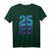 25 Glückszahl Geburtstag T-Shirt – Retro Vintage Design für Männer und Frauen, Perfektes Geschenk zum 25. Geburtstag