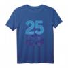 25 Glückszahl Geburtstag T-Shirt – Retro Vintage Design für Männer und Frauen, Perfektes Geschenk zum 25. Geburtstag