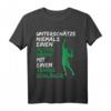 Tennis Unterschätze niemals alten Mann mit Tennisschläger T-Shirt - Lustiges Tennis Geschenk für Opa, Vater & Tennis Trainer im Ruhestand