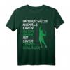Tennis Unterschätze niemals alten Mann mit Tennisschläger T-Shirt - Lustiges Tennis Geschenk für Opa, Vater & Tennis Trainer im Ruhestand
