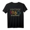 Vintage 1980 42. Geburtstag Geschenk Retro T-Shirt - Lustiges Geburtstagsoutfit für 42 Jahre alte, Vintage Style