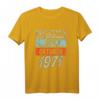 52. Geburtstag Mann T-Shirt - Legendär seit Oktober 1971, Witziges Geschenk für 52-Jährige, perfekte Geburtstagsdeko & Partyaccessoire