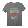 52. Geburtstag Mann T-Shirt - Legendär seit Oktober 1971, Witziges Geschenk für 52-Jährige, perfekte Geburtstagsdeko & Partyaccessoire