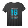 18. Geburtstag T-Shirt - Endlich 18 Volljährig Spruch für Party & Geschenk zum Geburtstag