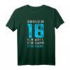 18. Geburtstag T-Shirt - Endlich 18 Volljährig Spruch für Party & Geschenk zum Geburtstag