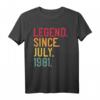 Legend Since Juli 1981 Geschenk zum 41. Geburtstag - Vintage Retro T-Shirt für Männer, Frauen, Familie & Freunde