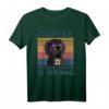 HapDog T-Shirt für Frauen - Old Lady mit Kaffee & Schwarze Katze, Humorvolles Geschenk für Damen