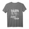 Böser Alter Mann Totenkopf Schädel Großvater Opa Wikinger T-Shirt – Humorvolles Geschenk für Rentner, Wikinger- und Metal-Fans