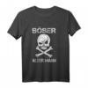 Böser alter Mann Totenkopf und Knochen Langarmshirt – Ironisches Geschenk für Rentner, Biker & Männer mit schwarzem Humor