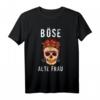 Damen Totenkopf Böse Alte Frau Rosen T-Shirt – Sarkastisches Gothic Design für Halloween, Geburtstag & Muttertag