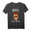 Damen Totenkopf Böse Alte Frau Rosen T-Shirt – Sarkastisches Gothic Design für Halloween, Geburtstag & Muttertag