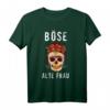 Damen Totenkopf Böse Alte Frau Rosen T-Shirt – Sarkastisches Gothic Design für Halloween, Geburtstag & Muttertag