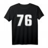 Nummer 76 Sportteam-Trikot - Personalisierte T-Shirts für Geburtstage, Jubiläen & Fans verschiedener Mannschaftssportarten