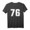 Nummer 76 Sportteam-Trikot - Personalisierte T-Shirts für Geburtstage, Jubiläen & Fans verschiedener Mannschaftssportarten