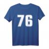 Nummer 76 Sportteam-Trikot - Personalisierte T-Shirts für Geburtstage, Jubiläen & Fans verschiedener Mannschaftssportarten