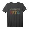Vintage 1974 48. Geburtstag Geschenk Retro Männer & Frauen - Lustiges Geburtstags T-Shirt im 70er/80er Stil
