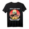 Lustiges Böser Alter Mann Totenkopf mit Motorrad T-Shirt – Geschenk für Biker, Opa, Papa & Freunde im Outlaw-Style