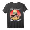 Lustiges Böser Alter Mann Totenkopf mit Motorrad T-Shirt – Geschenk für Biker, Opa, Papa & Freunde im Outlaw-Style