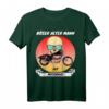 Lustiges Böser Alter Mann Totenkopf mit Motorrad T-Shirt – Geschenk für Biker, Opa, Papa & Freunde im Outlaw-Style