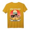 Lustiges Böser Alter Mann Totenkopf mit Motorrad T-Shirt – Geschenk für Biker, Opa, Papa & Freunde im Outlaw-Style
