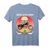 Lustiges Böser Alter Mann Totenkopf mit Motorrad T-Shirt – Geschenk für Biker, Opa, Papa & Freunde im Outlaw-Style
