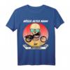 Lustiges Böser Alter Mann Totenkopf mit Motorrad T-Shirt – Geschenk für Biker, Opa, Papa & Freunde im Outlaw-Style