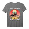 Lustiges Böser Alter Mann Totenkopf mit Motorrad T-Shirt – Geschenk für Biker, Opa, Papa & Freunde im Outlaw-Style