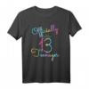 13. Geburtstagskind Retro Tie Dye T-Shirt – Cooles Vintage Birthday Outfit mit Stars für Teenager & Jungen & Mädchen