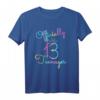 13. Geburtstagskind Retro Tie Dye T-Shirt – Cooles Vintage Birthday Outfit mit Stars für Teenager & Jungen & Mädchen