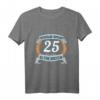 25. Geburtstag T-Shirt für Männer - Lustiges Geschenk zum Vierteljahrhundert mit Sockenmotiv und herzlichen Glückwünschen