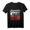 51. Geburtstag Mann T-Shirt - Legendär seit 1972, Lustiges Geburtstagsgeschenk für Männer & Frauen, Perfekt zur Feier und Dekoration