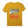 51. Geburtstag Mann T-Shirt - Legendär seit 1972, Lustiges Geburtstagsgeschenk für Männer & Frauen, Perfekt zur Feier und Dekoration