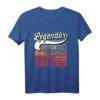 51. Geburtstag Mann T-Shirt - Legendär seit 1972, Lustiges Geburtstagsgeschenk für Männer & Frauen, Perfekt zur Feier und Dekoration