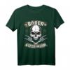 Böser Alter Mann T-Shirt mit Totenkopf & Devil's Hand Motiv - Lustiges Heavy Metal & Rock Geschenk für Biker, Trucker, Musiker & Tattoofans zum Vatertag, Festival & Treffen