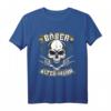Böser Alter Mann T-Shirt mit Totenkopf & Devil's Hand Motiv - Lustiges Heavy Metal & Rock Geschenk für Biker, Trucker, Musiker & Tattoofans zum Vatertag, Festival & Treffen