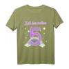 Kinder Mädchen Ich bin schon 5 Jahre alt Regenbogen T-Shirt – Perfektes Geburtstagsgeschenk für kleine Prinzessinnen zum 5. Geburtstag
