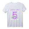 Kinder Mädchen Ich bin schon 5 Jahre alt Regenbogen T-Shirt – Perfektes Geburtstagsgeschenk für kleine Prinzessinnen zum 5. Geburtstag