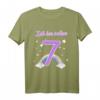 Ich bin schon 7 Jahre alt Regenbogen T-Shirt für Mädchen - Perfektes Geburtstagsgeschenk für kleine Prinzessinnen und Märchenliebhaberinnen