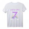 Ich bin schon 7 Jahre alt Regenbogen T-Shirt für Mädchen - Perfektes Geburtstagsgeschenk für kleine Prinzessinnen und Märchenliebhaberinnen