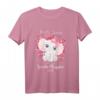 Kinder Ich werde eine ältere Schwester 2023 - Schwangerschaftsankündigung T-Shirt mit Elefanten-Design für große Schwester
