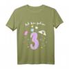 Ich bin 3 Jahre alt Einhorn T-Shirt – Niedliches Geburtstags Shirt für Mädchen zum 3. Geburtstag mit Regenbogenmotiv