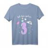 Ich bin 3 Jahre alt Einhorn T-Shirt – Niedliches Geburtstags Shirt für Mädchen zum 3. Geburtstag mit Regenbogenmotiv