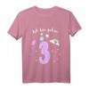 Ich bin 3 Jahre alt Einhorn T-Shirt – Niedliches Geburtstags Shirt für Mädchen zum 3. Geburtstag mit Regenbogenmotiv