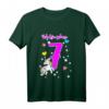 Kinder Mädchen Ich bin 7 Jahre alt Einhorn T-Shirt – Perfektes Geburtstagsgeschenk für kleine Prinzessinnen und Geburtstagsfeier-Outfit