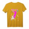 Kinder Mädchen Ich bin 7 Jahre alt Einhorn T-Shirt – Perfektes Geburtstagsgeschenk für kleine Prinzessinnen und Geburtstagsfeier-Outfit