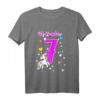 Kinder Mädchen Ich bin 7 Jahre alt Einhorn T-Shirt – Perfektes Geburtstagsgeschenk für kleine Prinzessinnen und Geburtstagsfeier-Outfit