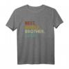 Mittlerer Bruder Retro-Stil T-Shirt – Lustige Geschwister Kleidung für Jüngstes, Mittelstes & Ältestes Kind