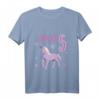 Kinder Mädchen Endlich 5 Jahre alt Einhorn T-Shirt – Perfektes Geschenk für den fünften Geburtstag und Kinderparty