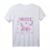 Kinder Mädchen Endlich 5 Jahre alt Einhorn T-Shirt – Perfektes Geschenk für den fünften Geburtstag und Kinderparty