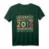 Kinder 8. Geburtstag T-Shirt Legendär seit 2016 - Perfektes Geschenk für Jungen und Mädchen, Bruder & Schwester